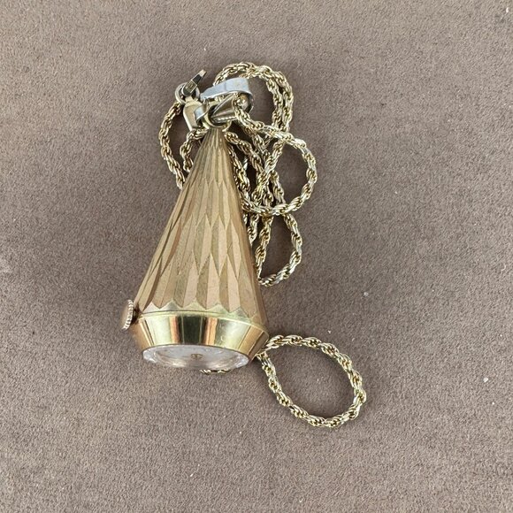 Vintage Caravelle made by Bulova in very good Condition 7 Jewel Necklace Pendant - Picture 8 of 10